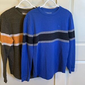 American Eagle Waffle Shirt Men S - PRICE FOR 2